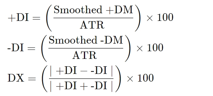 فرمول محاسبه DMI
