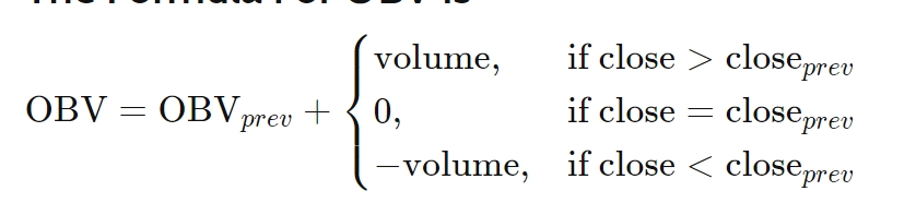 فرمول اندیکاتور حجم تعادلی (OBV)